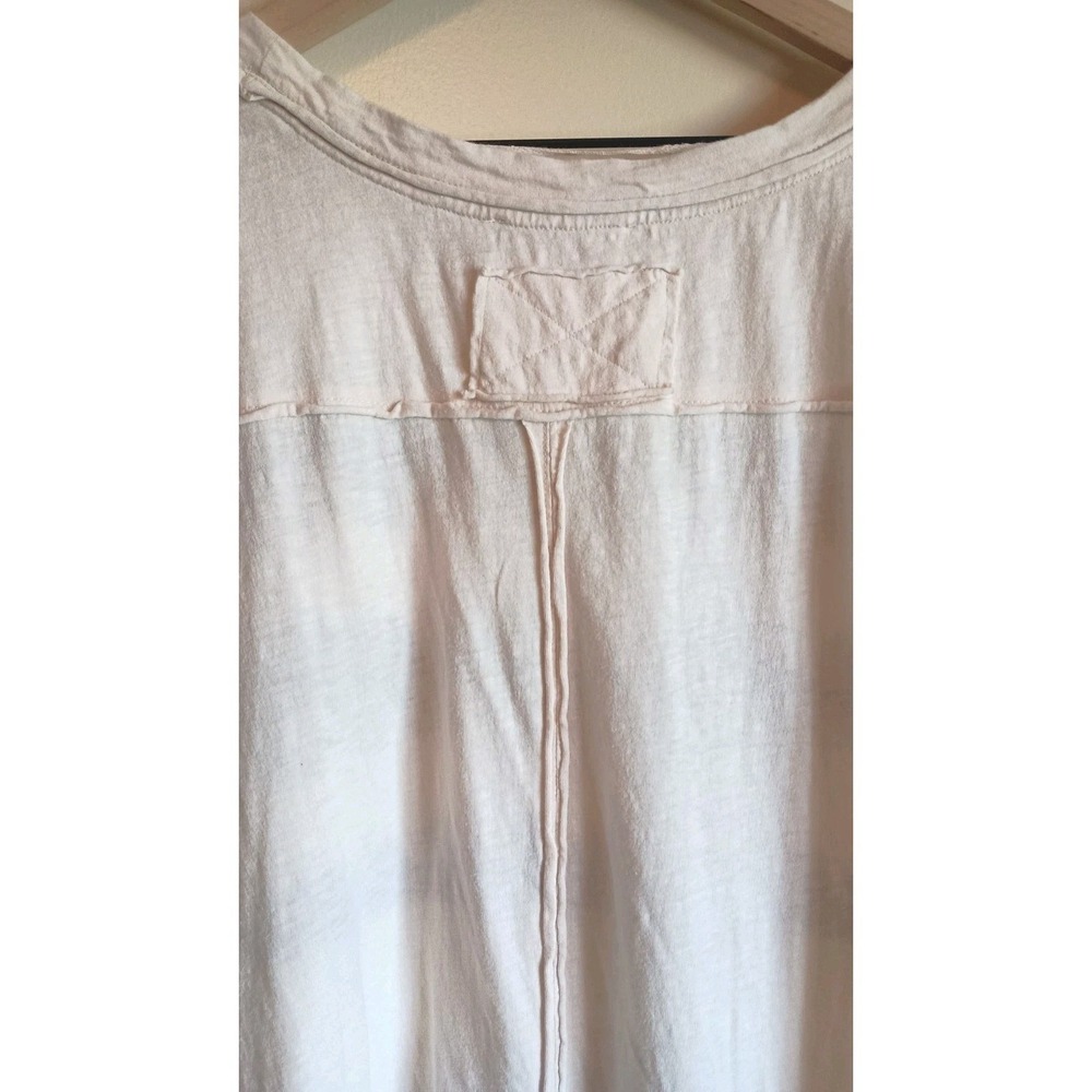 Free People We The Free Chill Vibes Tee XS Oversized Wave Embroidered Cotton - Picture 9 of 14